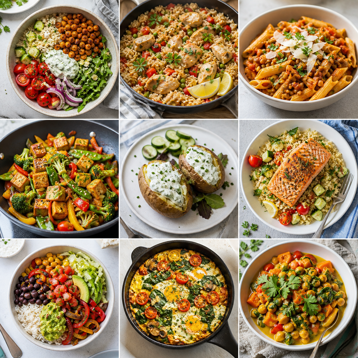 Auswahl gesunder MealFit Rezepte